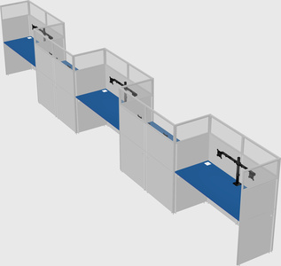 Rectangular cubicles