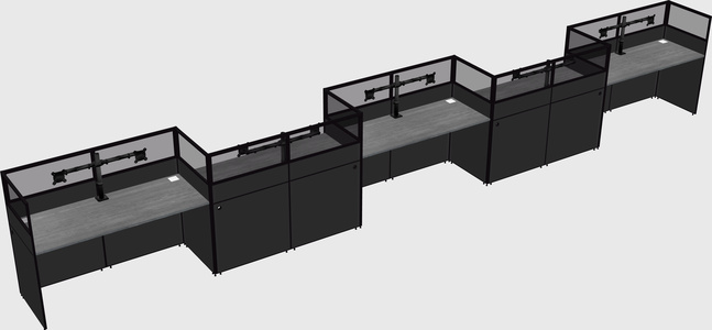 Rectangular cubicles