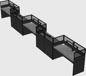 Rectangular cubicles