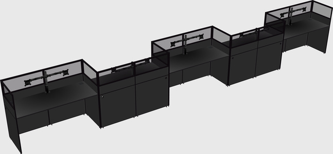 Rectangular cubicles