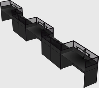 Rectangular cubicles