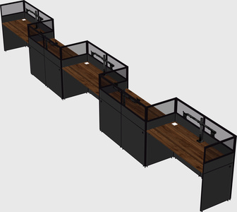 Rectangular cubicles