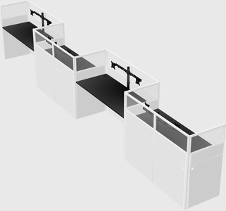 Rectangular cubicles
