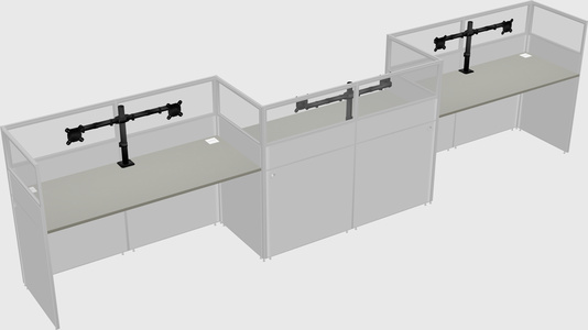 Rectangular cubicles
