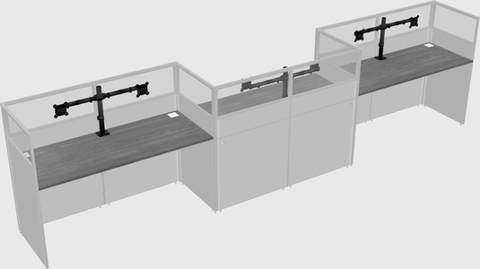 Rectangular cubicles