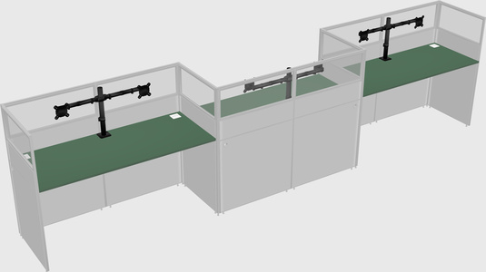 Rectangular cubicles