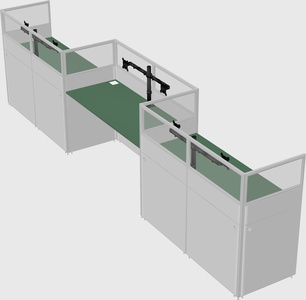 Rectangular cubicles