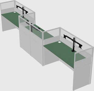 Rectangular cubicles