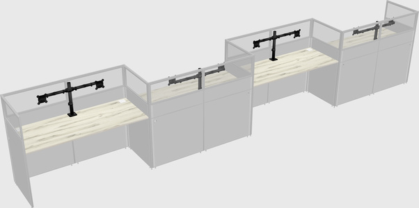 Rectangular cubicles