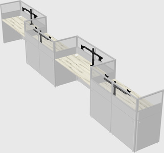 Rectangular cubicles