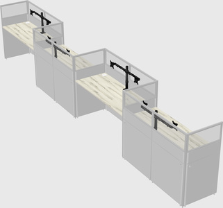 Rectangular cubicles