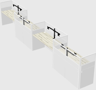 Rectangular cubicles
