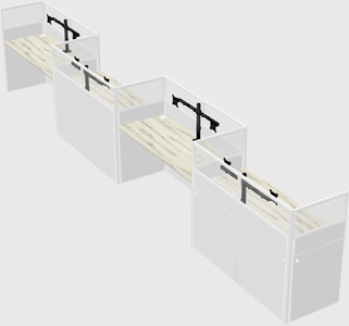 Rectangular cubicles