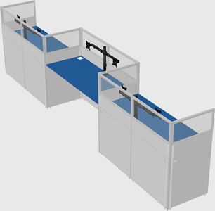 Rectangular cubicles