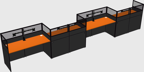 Rectangular cubicles