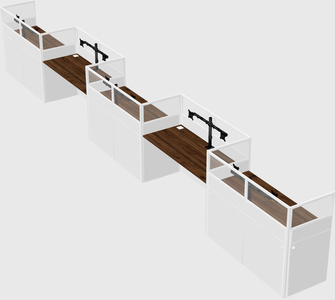 Rectangular cubicles