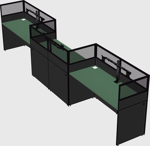 Rectangular cubicles