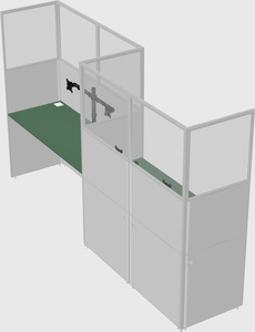 Rectangular cubicles