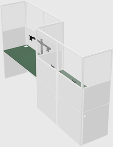 Rectangular cubicles