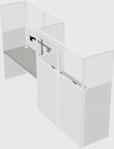Rectangular cubicles