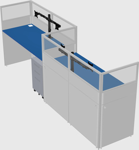 Rectangular cubicles