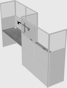 Rectangular cubicles