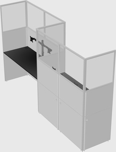 Rectangular cubicles