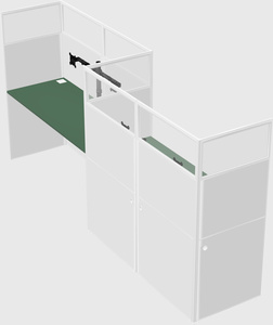 Rectangular cubicles