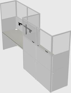 Rectangular cubicles
