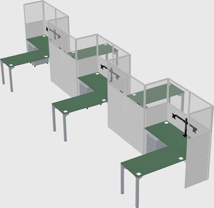Rectangular cubicles