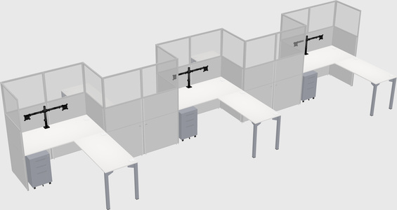 Rectangular cubicles