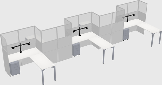 Rectangular cubicles