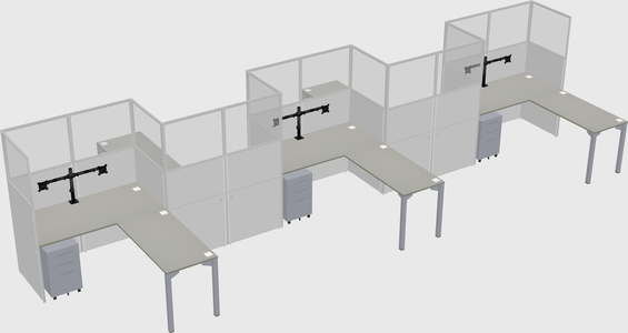 Rectangular cubicles