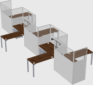 Rectangular cubicles