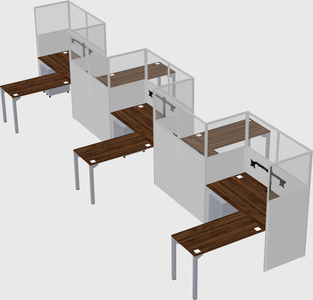 Rectangular cubicles