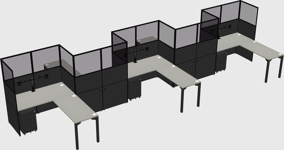 Rectangular cubicles