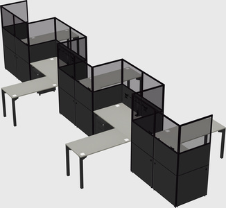 Rectangular cubicles