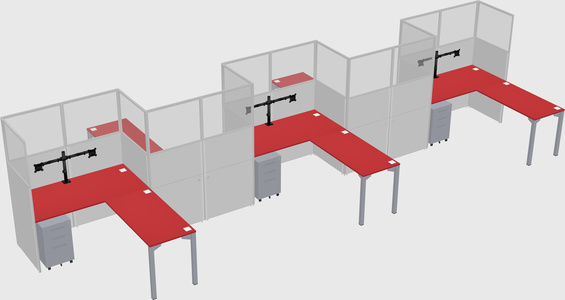 Rectangular cubicles