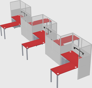 Rectangular cubicles