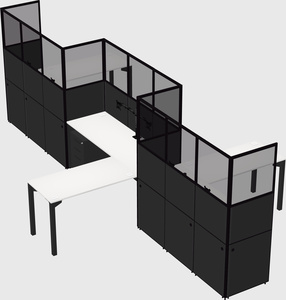L-shape cubicles