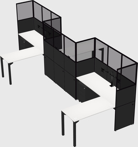 L-shape cubicles