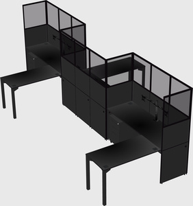 L-shape cubicles