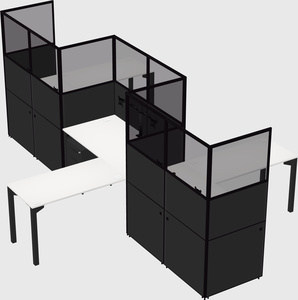 L-shape cubicles