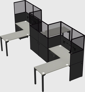 L-shape cubicles