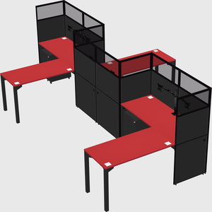 L-shape cubicles