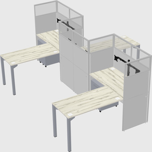 L-shape cubicles