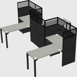L-shape cubicles