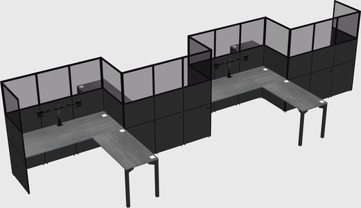 L-shape cubicles