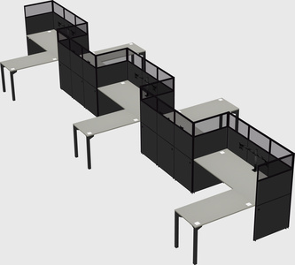 Rectangular cubicles