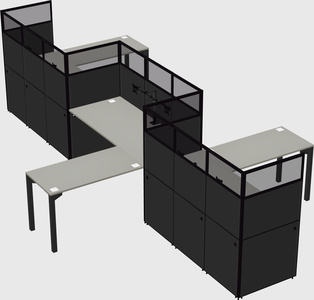 Rectangular cubicles